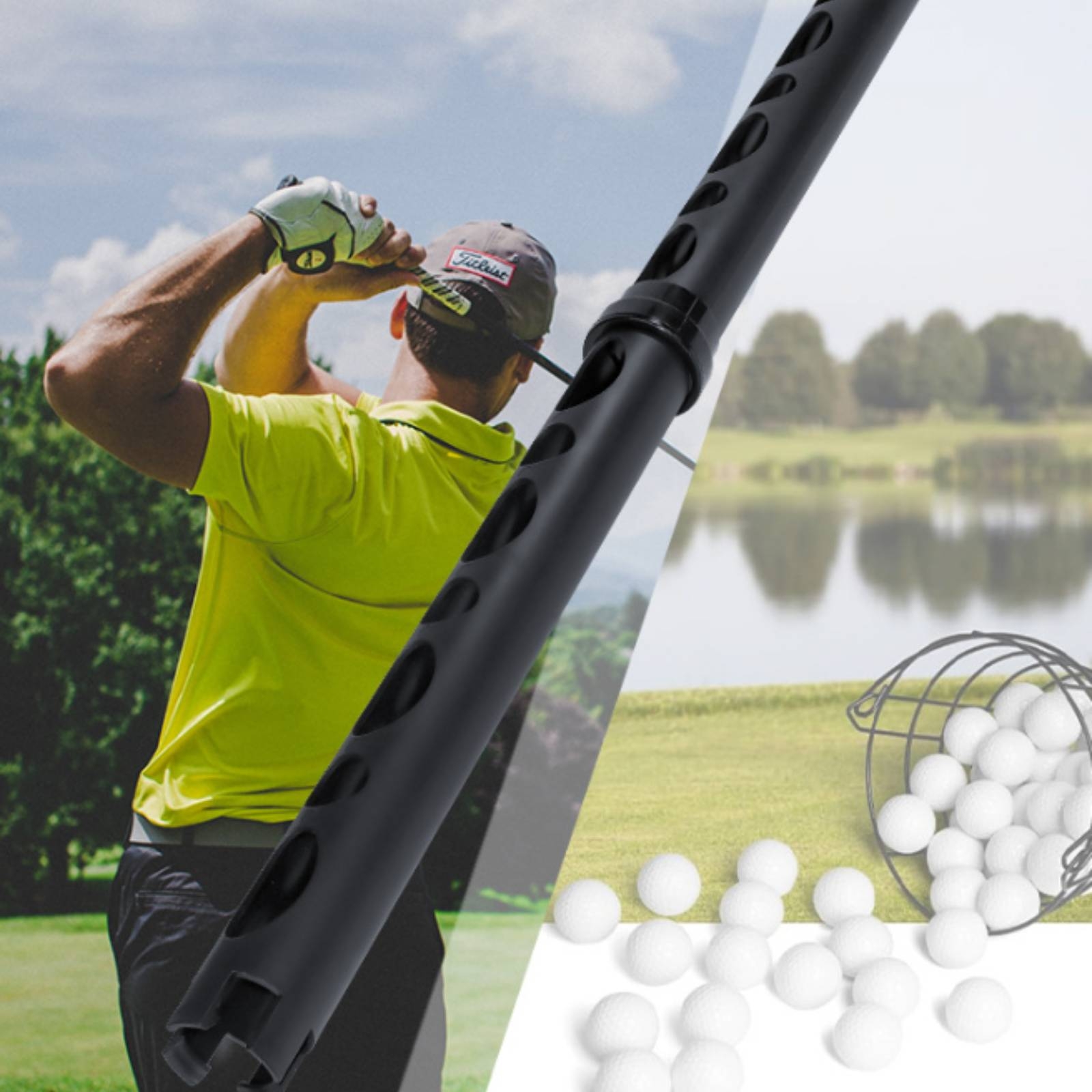 Sports Equipment Us - Golf Ball Picker Tube Detachable Golf
