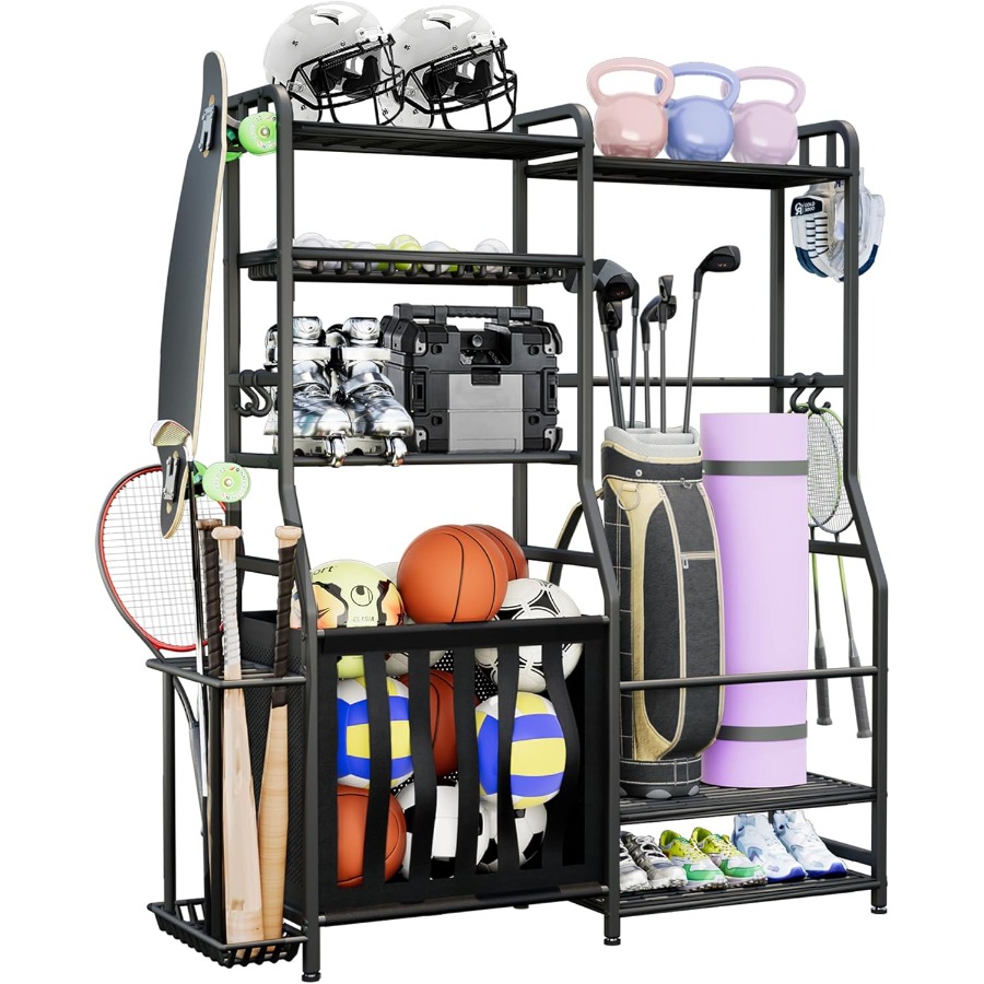 Sports Equipment Holder - Garage Sports Equipment Organizer Golf Bag
