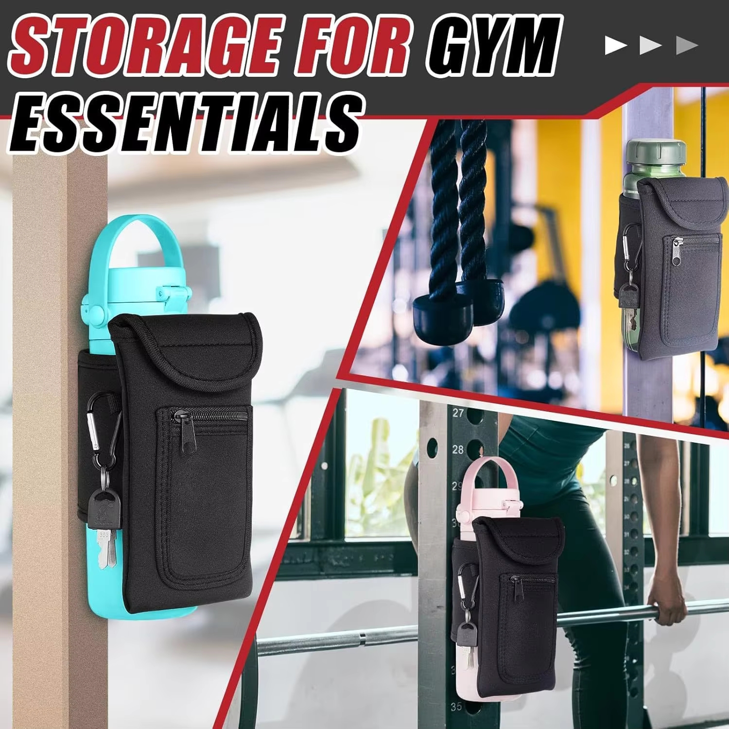 Sports Equipment Holder - Waterproof Magnetic Gym Bag Fitness Bag