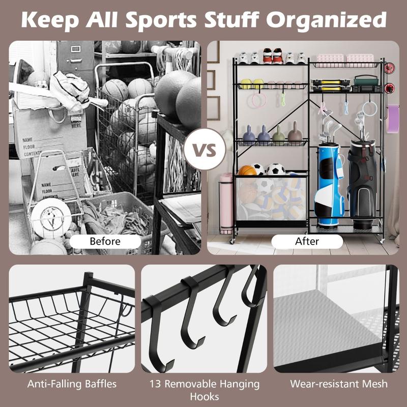 Sports Equipment Organizer for - Sports Equipment Organizer 리뷰 및 가격