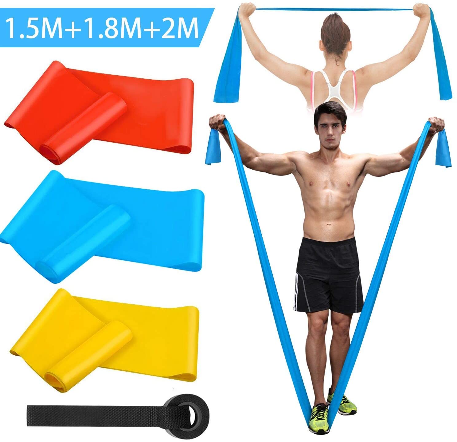Elastic Fitness Bands 3Pcs Res - Sports Equipment Pictures 리뷰 및 가격