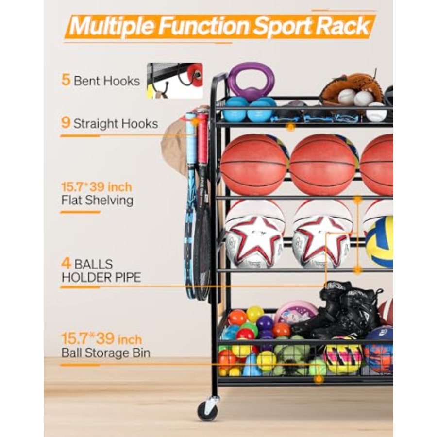 Garage Sports Equipment Organi - Sports Equipment Holder 리뷰 및 가격