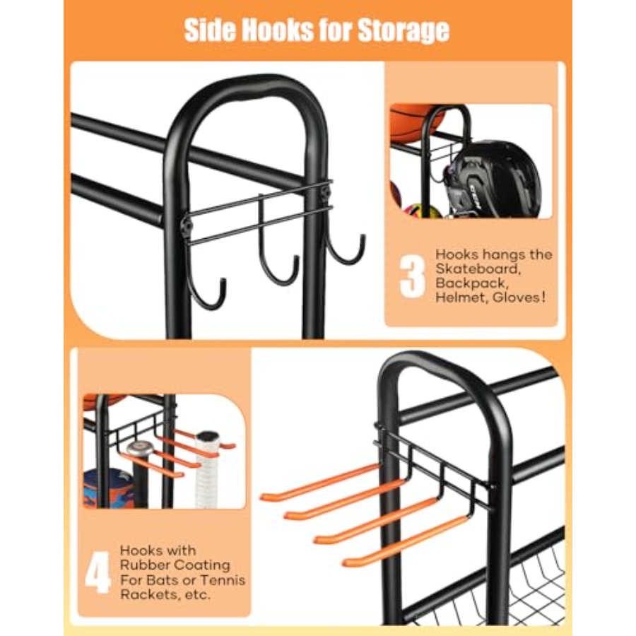 Basketball Rack Rolling Basket - Sports Equipment Holder 리뷰 및 가격