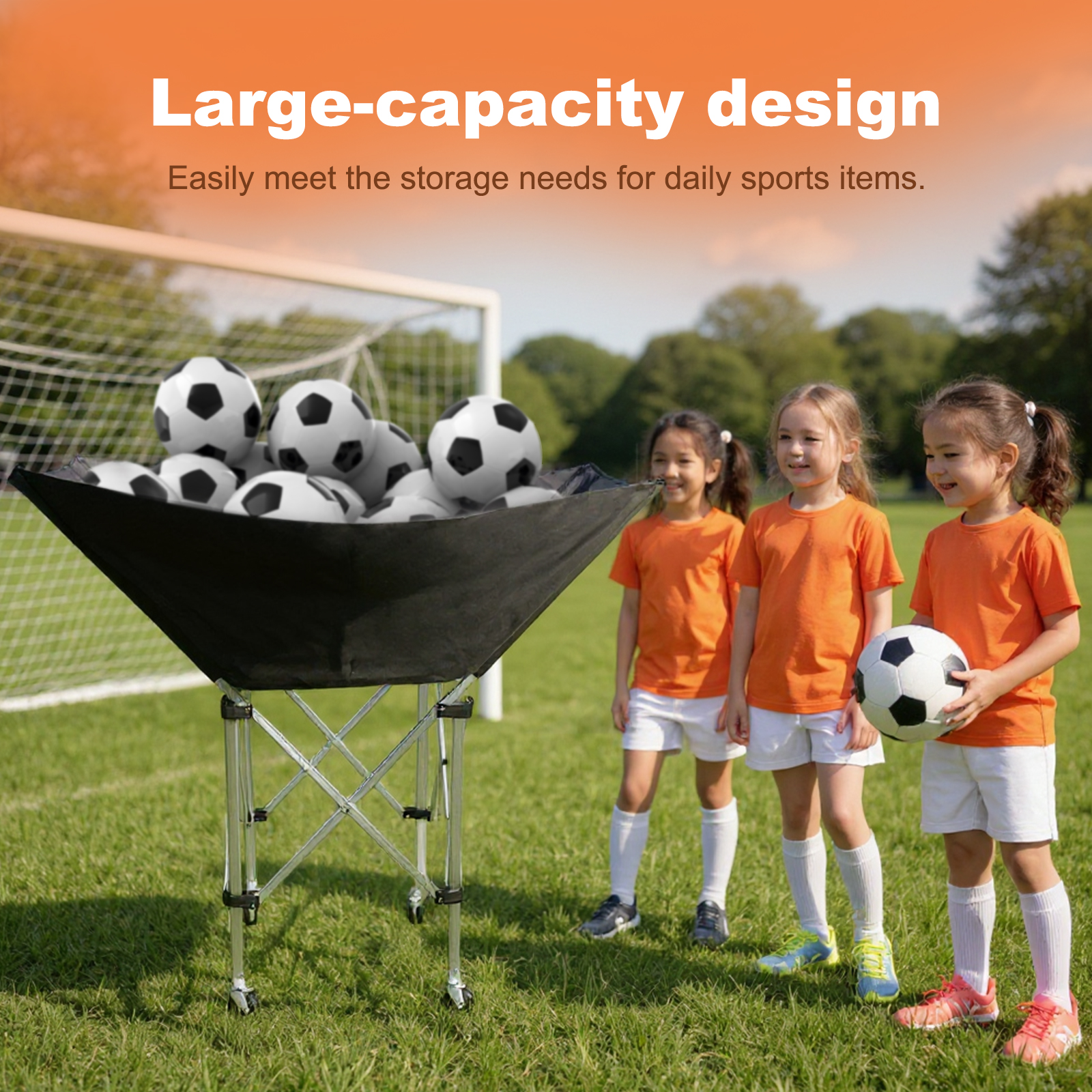 Collapsible Hammock Ball Cart  - Sports Equipment Holder 리뷰 및 가격