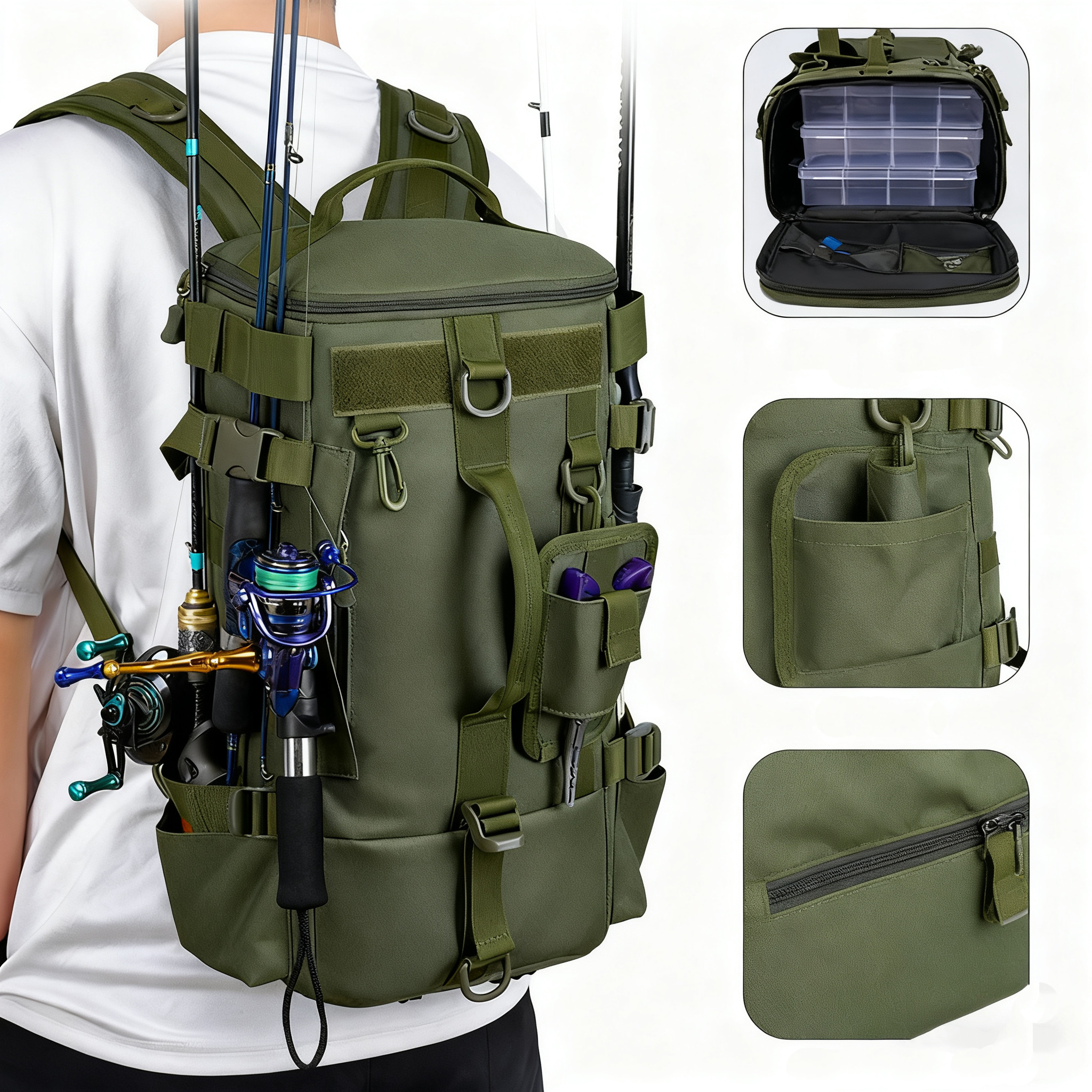 Multifunctional Fishing Backpa - Sports Equipment Holder 리뷰 및 가격