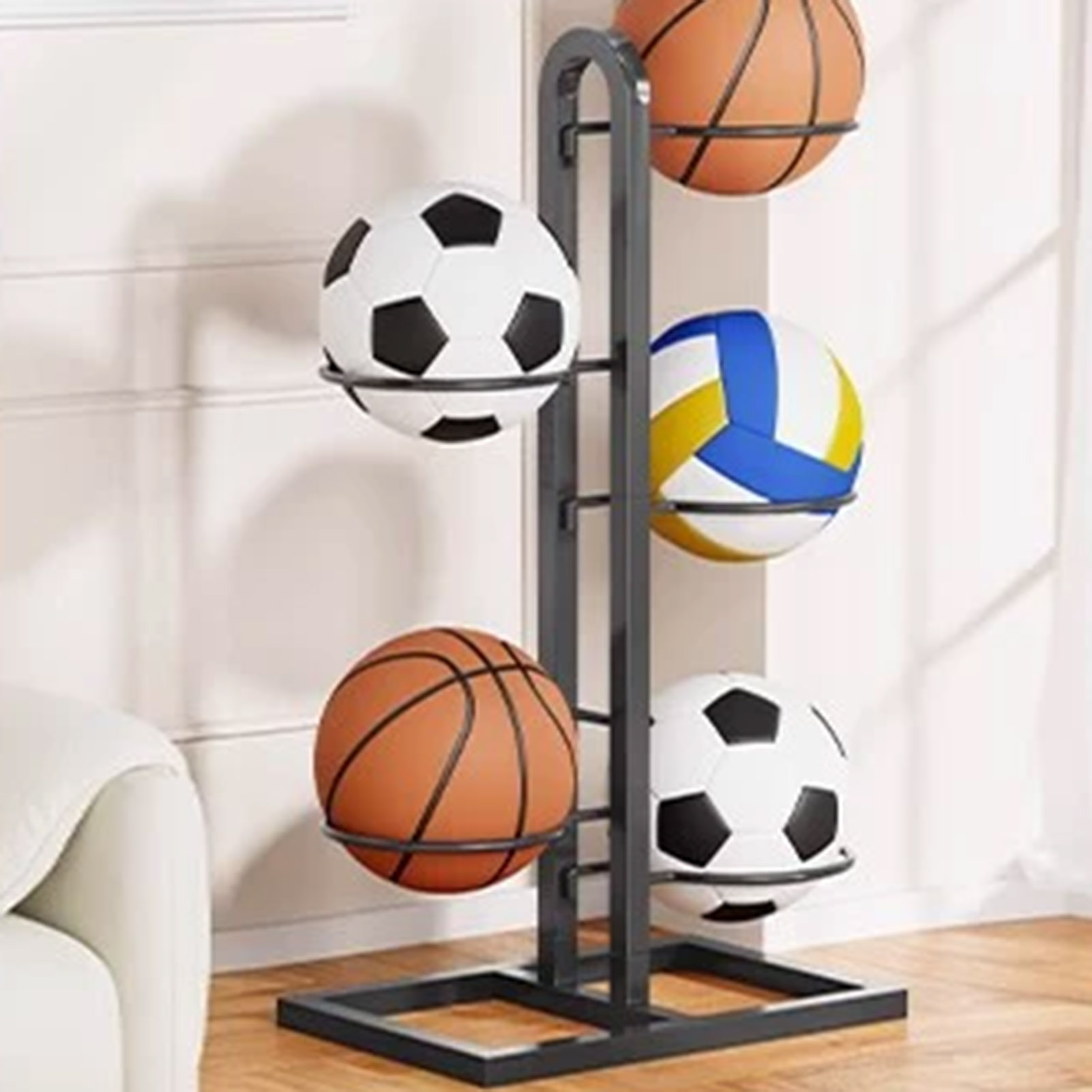 Foldable Basketball Rack Multi - Sports Equipment Holder 리뷰 및 가격