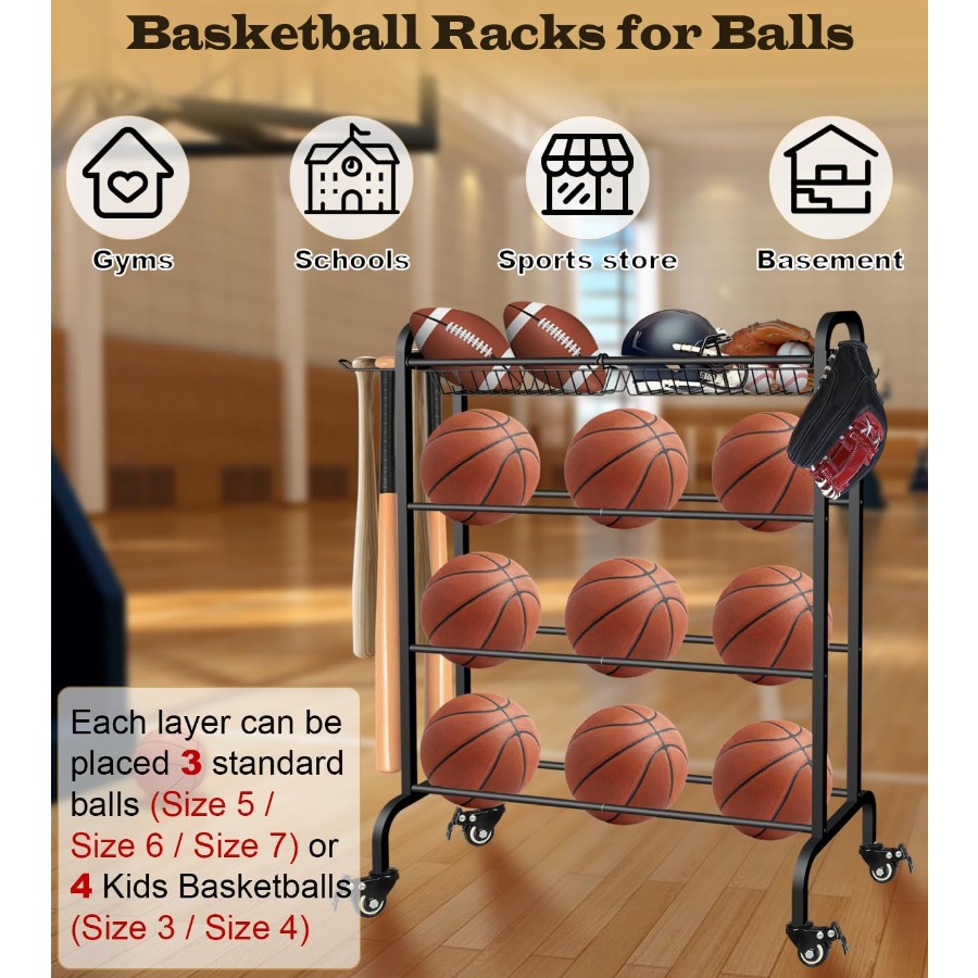 Basketball Racks Holder for Ba - Sports Equipment Holder 리뷰 및 가격