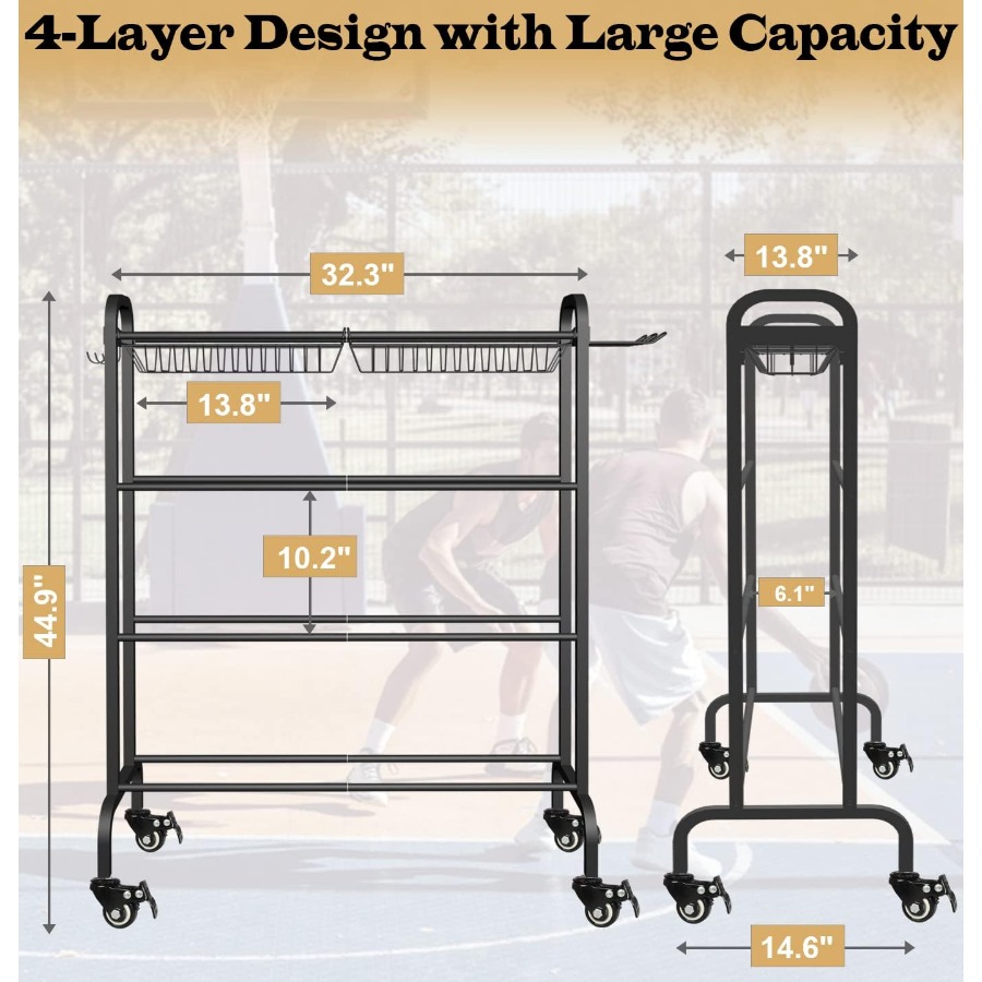 Basketball Racks Holder for Ba - Sports Equipment Holder 리뷰 및 가격