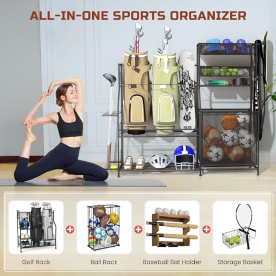 Garage Sports Equipment Organi - Sports Equipment Organizer 리뷰 및 가격