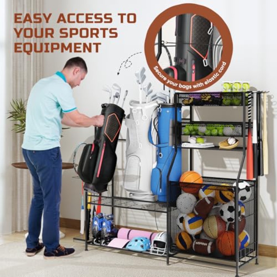 Garage Sports Equipment Organi - Sports Equipment Organizer 리뷰 및 가격