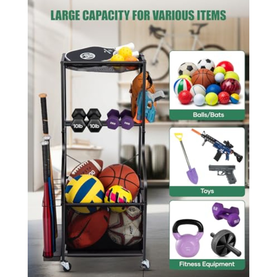 Sports Equipment Garage Organi - Sports Equipment Organizer 리뷰 및 가격